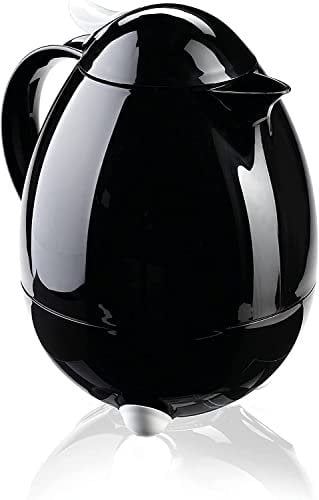 Leifheit 28301 Pichet isotherme Columbus 1 litre avec couvercle à levier noir 34 x 17 x 24 cm