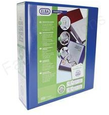 Elba Lever Arch File Clear Cover Pockets A4