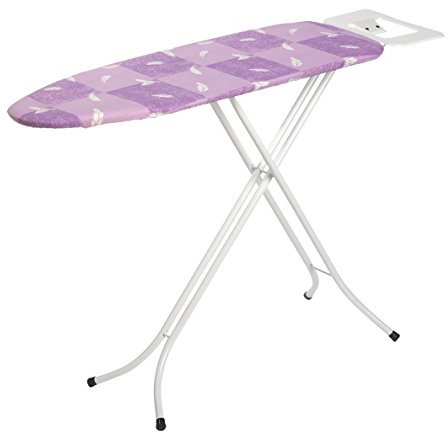 axentia Bügeltisch für jede Art von Wäsche, höhenverstellbares Bügelbrett mit Bezug, Dampfbügeltisch mit dampfdurchlässiger Bügelfläche, Streckmetall-Bügeltisch mit GS-Zeichen
