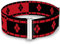 Buckle-Down Damen Cinch Harley Quinn Diamonds Stripe Rot 23 bis 42 Zoll Gürtel, Mehrfarbig, 57.5-105 cm