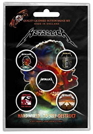 Metallica Button Set Hardwired To Self Destruct