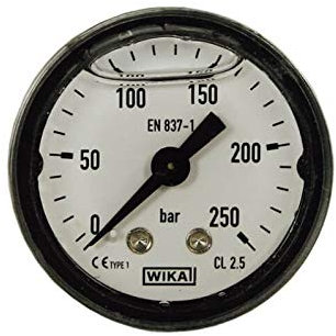 Manometre compatible avec karcher 250 bar fixation axial 1/8