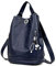 DEERWORD Damen Rucksack Handtaschen Elegant Anti Diebstahl Frau Stadtrucksack Henkeltaschen Tagesrucksack Blau