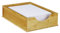 Relaxdays Dokumentenablage Bambus, stapelbar, DIN A4 Papier, Büro Organizer, Schreibtisch, HBT: 10 x 26,5 x 39 cm, natur