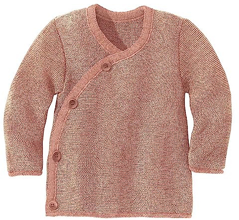 Disana Veste mélangée pour bébé et enfant - 100 % laine mérinos bio - Respirante, chaude et douce - Unisexe - Taille 50-104 - Durable et équitable - Avec fermeture par enroulement - Fabriqué en