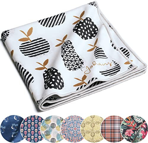 Johans® XXL Mikrofasertuch | Optikerqualität 30x30cm zur Reinigung von Brille, Smartphone, Tablet, Kamera | Brillenputztuch, Displaytuch (Pear)