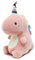 Poywuo 35CM Dinosaurier Plüschtier Stofftier Kuscheltier Plüsch Kissen Puppe Kuschelkissen Stofftierpuppe Dekokissen Weihnachten Geburtstag Geschenke für Jungen Mädchen Kinder(Rosa)