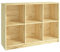 vidaXL Massivholz Kiefer Bücherregal Standregal Aktenregal Wandregal Regal Mehrzweckregal Bücherschrank Holzregal Raumteiler 104x33x76cm