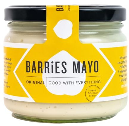 Barrie's Mayo Original Vegan Mayonnaise, Rich & Creamy Traditional-Style Mayo Without Eggs, Family Recipe, Crafted With NO Preservatives or Stabilizers, Pure Plant-Based Spread, 300ml