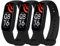 Ainiv Bracelet pour Xiaomi Mi Band 5/6, 3PCS Bracelets de Remplacement en Silicone Souple, Bracelet de Fitness Réglable pour Accessoires Xiaomi