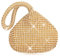 MCWTH Damen Abendtasche Clutch Strass Geldbörse Bling Glitzer Handtaschen für Hochzeit Party Abschlussball, gold, Small