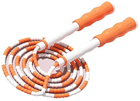 RiToEasysports Corde à Sauter Segmentée, Cordes à Sauter Perlées Classiques Corde à Sauter Perlée Douce pour Enfants et étudiants