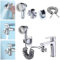 VPVLVZN Multifunktions-Universal-Wasserhähne, 3-in-1-Multifunktions-Wasserhahn mit 360° drehbarem Wasserhahn und Massageduschkopf, universeller Spritzfilter-Wasserhahn (1 Set)
