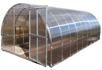 Gewächshaus KLASIKA Tube 3x6m mit fundamenten und 4mm Polycarbonat