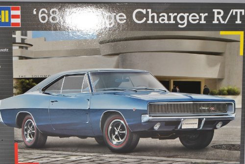 Dodge Charger R/T Coupe 1968 Blau 07188 1/25 Bausatz Kit 1/24 Revell Modell Auto