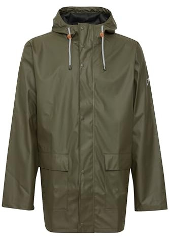 NORTH BEND NBTorsten Herren Regenjacke winddicht wasserdicht atmungsaktiv Outdoorjacke mit Kapuze Wassersäule 5000mm W-PRO Wetterschutzsystem, Größe:2XL, Farbe:Forest Night (3052)