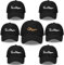 LADY&HOME Baseballmützen-Set für Junggesellenabschied, bestickt, verstellbar, Baumwolle, Truck-Caps, Team Groom, M/L
