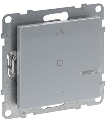 LEGRAND, SEANO with Netatmo Rollladenschalter, Steuerung von 230 V Rollläden, Montage in Hohlwanddose, Schrauben oder Spreizkrallen, inkl. Wippe, Smart Home, Farbe: Aluminium, 765738