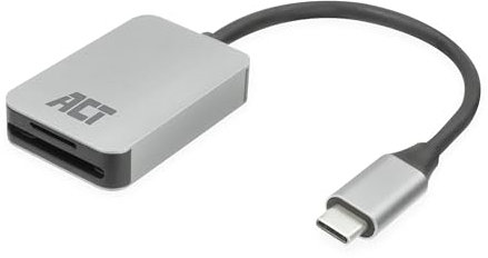 ACT SD Kartenleser USB C, unterstützt USB C 3.0, Universal SD Kartenleser, Micro SD, USB Card Reader Type C, SD 4.0 UHS-II - AC7056