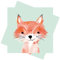 ZauberDeko Servietten Fuchs Mint Orange Tischdeko Kindergeburtstag Geburtstagsparty Party Deko 33x33cm 20 Stück
