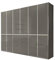 WIEMANN Drehtürenschrank mit 5 Schubkästen hochwertiger Kleiderschrank Schlafzimmerschrank 300cm breit, mit Schubladen, Glas Havanna, Höhe 236cm, Shanghai