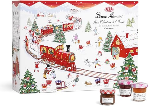 Bonne Maman - Calendrier de l'Avent 2024 composé de 23 plaisirs gourmands ainsi qu'une surprise exclusive