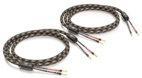 VIABLUE SC-2 Silver Single-Wire * High-End Lautsprecherkabel * Aderendhülsen, echtvergoldet * 1 Paar * mit Splitter * 250 cm * 2.5 m