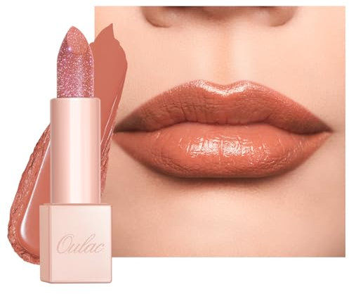 Oulac Infinity Moisture Lipstick - Coral Lip Blam for Extremely Dry, Cracked Lips, Diamond Shimmer & High Shine, Long-Lasting Hydration Lips, Vegan & Clean Beauty Formula Lip Gloss (PG11) La Vita