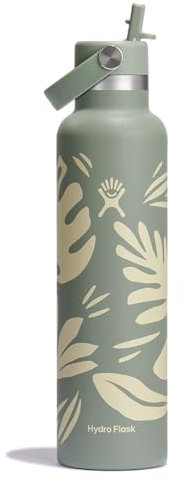 Hydro Flask 24 Oz Standard Flex Straw Cap Botanical Bliss Agave