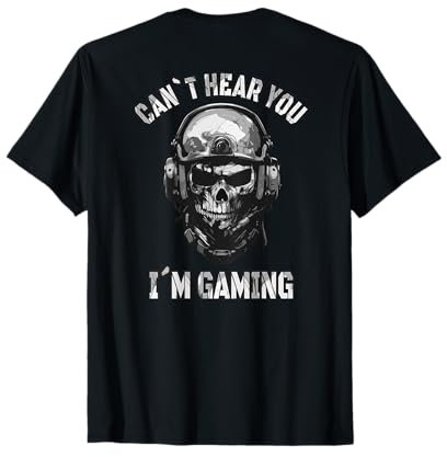 Backprint: Gamer pc gaming consoles video games gamer T-Shirt