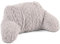 Downland Huggleland Cable Knit Reading Pillow with Arms, Cuddle Cushion for Adults Soft Cosy Supportive Teddy Pillows with Arms Pregnancy Pillow Relaxing at Home (Pebble Grey)