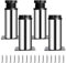 Liuliushun 4 Pcs 10cm Pied de Meuble Reglable 0-10mm, Pied Meuble Reglable, Pieds de Table de Nivellement pour Meubles, Pieds de Meubles Réglables pour Chaises Lit Canapé Placard Armoires