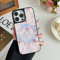 ZCDAYE Case for iPhone 15 Pro Max Compatible with Magsafe, Leather Floral Cute Printed Phone Case Aesthetic Pattern for Women Girls, Durable Shockproof Phone Cover for iPhone 15 Pro Max,Pink flowers