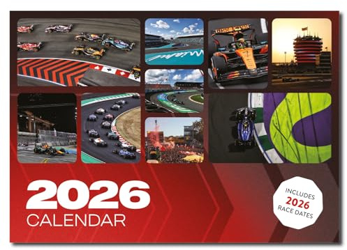 Formel 1-thematischer Kalender 2026 Saison F1 Wandkalender Rennsport Geschenk Geschenk