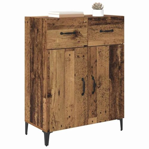 vidaXL Sideboard Old wood 34 x 69.5 x 90 cm Engineered wood, Stylish Sideboard, Rectangular Storage Cabinet for Living Room, Modern Indoor Side with Spacious Functionality
