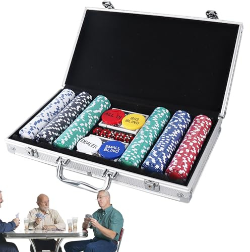 Générique Professionelle Pokerchips | Gesellschaftsspiel-Pokerchips, 200 Stück, vielseitiger Marker, Spielzubehör für Familienfeiern