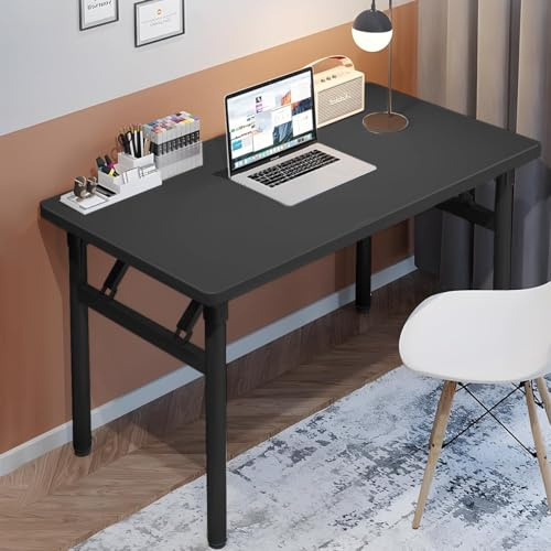 Computerarbeitsplatz ohne Montage, Lern- und Schreibtisch Platzsparender Faltbarer Desk für Wohnzimmer, Home Office
