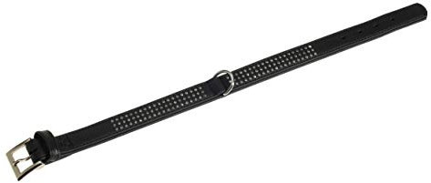 Karlie Halsband Vintage Strass L: 55 cm B: 30 mm schwarz dreireihig