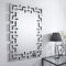 Furniturebox UK Wall Mirror - Venetian Large Silver Rectangular Mirror - Ideal For Living Room, Bedroom, Hallway - Contemporary Big Silver Mirror - 100 x 66 cm