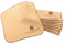 Langer & Messmer Chiffons à cirer les cuirs lisses en 100% coton dans un set pratique - Les chiffons cirage chaussures pour l'entretien professionnel des cuir souple (Bordeaux | Beige)