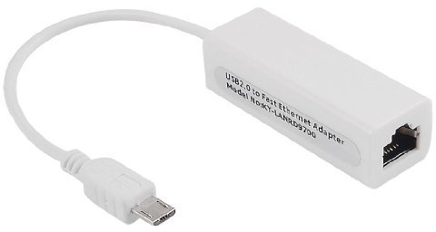 Gaoominy Adaptador Micro USB 5 Pin 10/100 Mbps RJ45 LAN Ethernet para Tablet Ordenador Portatil