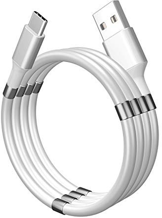 ITAL - Câble USB magnétique et enroulable pour charger et synchroniser les smarthphones compatible USB-C, Micro USB et Phone - Modèle PK01
