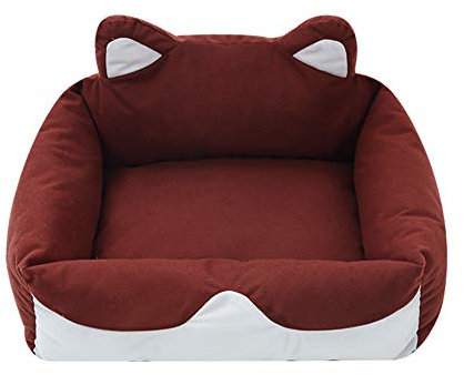 Hundehöhle Kleine Hunde Hundebetten Waschbar Hund Betten Hund Schlafsofa Katzen Bett Katze Korb Luxus Hundebett Katze Cave Betten Hunde Bett S,Wine red