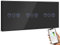 BSEED WiFi Interruptor Persiana Triple Negro,1 Gang 1 Vía Interruptor de Pared Smart Compatible con Alexa y Google Home, Control por APP o Voz, Función de Temporizador, Requiere Cable Neutro