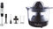 Moulinex Quickchef Pied Métal Mixeur 4-en-1, 3 Accessoires, Anti-éclaboussures, 10 vitesses,1000W & Presse Agrumes Électrique Ultra Compact 25W Jus Orange Citron Pamplemousse Capacité 0,45L Noir