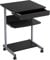 Yaheetech Scrivania per Computer Scrivania ad Angolo Angolare da Ufficio 56 x 51 x 79,5 cm Mobile Studio Porta pc con Ruote Tastiera Scorrevole Postazioni da Lavoro Nero