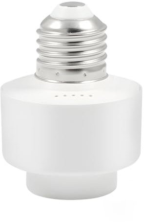Smart WiFi Bulb Socket E27 Wi-Fi LED Light Bulb Timer Lamp Holder Adapter, Voice Control with Amazon Alexa & for Home, Smart Life App Control from Anywhere by Phone
