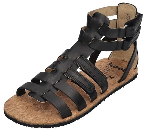 KOEL Barefoot - Kinder Sandalen - AURA LEATHER - black, Größe:28 EU