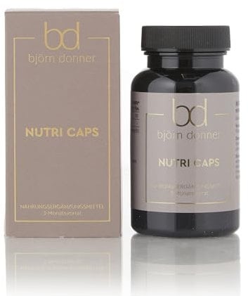 Björn Donner Nutri Caps – 3-Monatsvorrat – für weniger Haarverlust bei Frauen – mit Keranat™ & Selen – natürliche Haarpflege – für volleres, kräftigeres Haar – vegan – 90 Kapseln