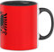 Albanien Flagge Tasse Geschenk Fußball-Fans Europa 3D Alloverprint (Schwarz)